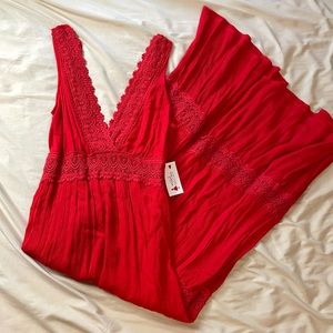 NWT maxi red dress